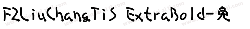 FZLiuChangTiS ExtraBold字体转换